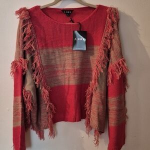 Womens Fringe JNNA Sweater size med. NWT